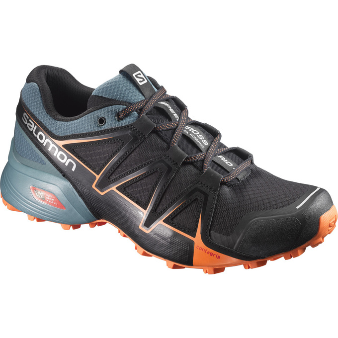 SALOMON SPEEDCROSS VARIO 2 Philippines - Men's Trail Running Shoes - Black/Orange | 725436-XOB